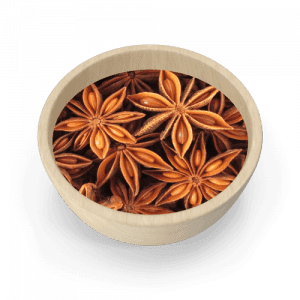 That is a beautiful image of Star Anise (Illicium verum).